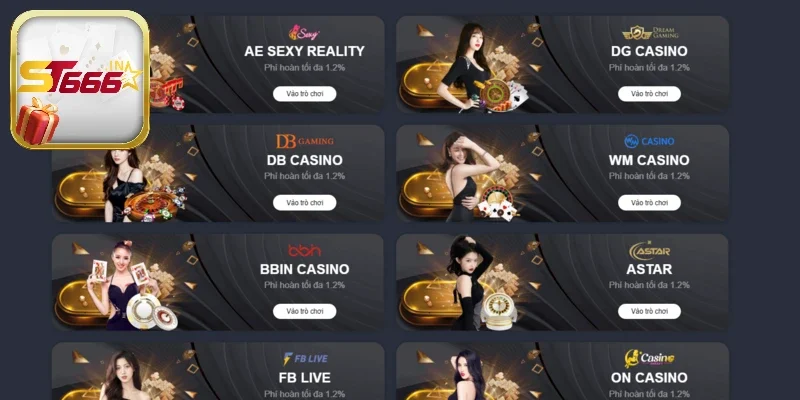 Nhiều đối tác uy tín cung cấp game hàng đầu