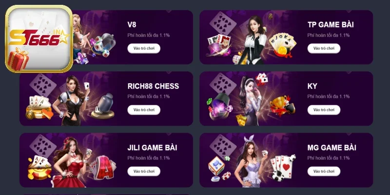 Tham gia game bài 3D với chất lượng cao